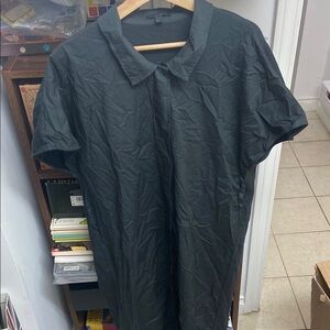 COS Black Casual Button Down Shirt Dress